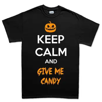 Udržať Pokoj Candy Halloween Strašidelné Tekvice Kostýmy Pánske tričko Tee Top T-shirt Voľné Veľkosť top ajax 2018 zábavné tričká