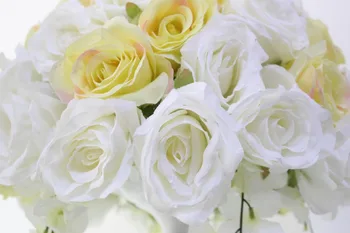 SPR NOVÉ!Doprava zadarmo! 40 cm 8pcs/veľa svadobné cesty vedú levandule umelé kvety svadobný stôl kvety,stolný vrchol-slonová kosť