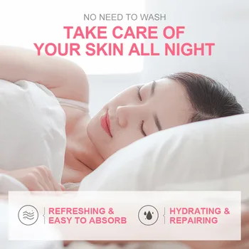 Sakura spánku maska pack 3G * 15 tablety Bielenie hydratujú, zmenšenie pórov, Vyživujú pokožku