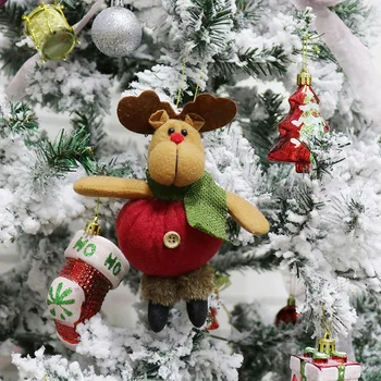 Vianočné Dekorácie Visí Nohu Prívesok Cute Santa Snehuliak Sobov Nesie Holiday Party Dekorácie Na Vianočný Stromček Prívesky Prop
