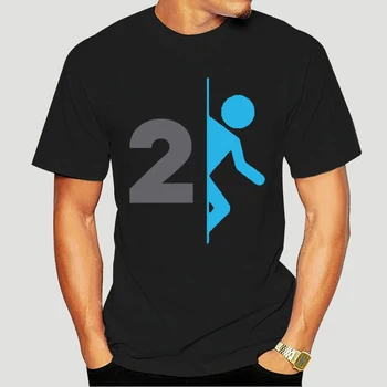 2021 nový rok t-shirt Portal 2 laboratórios de abertura jogo logo tnova právne-2D