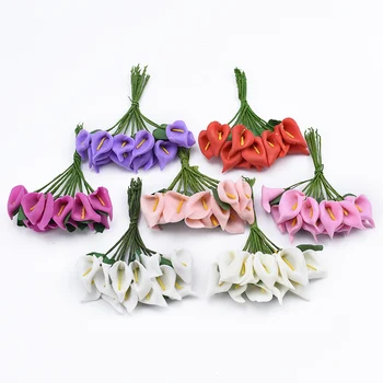 12 kusov Bublina kala svadobné dekoratívne kvety, vence svadobné doplnky odbavenie diy darčeky, sladkosti box umelé kvety