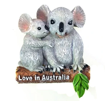 Láska V Austrálii Klokan 3D Magnety na Chladničku cestovného Ruchu Suvenírov Chladnička Magnetických Nálepiek Darček