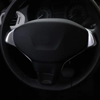 Tonlinker Interiér Volant Panel Kryt prípade Samolepky pre Peugeot 301 2017-19 Auto Styling 3 KS ABS matný Kryt nálepky