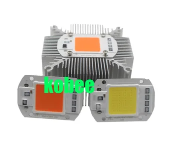 LED COB Žiarovky Lampy 20W 30W 50W LED Čip 220V 110V Smart IC integrovaný Ovládač Studená/Teplá Biela/celé spektrum S Chladiča