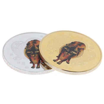 2021 Rok Ox Pamätné Mince Čínskeho Zverokruhu Suvenír Mince Non-mincového obeživa Pre Domáce Dekorácie Zber Plavidlá Darček