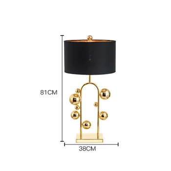 SGROW Moderné Zlaté Guľôčky, stolná Lampa Americký Minimalistický Posteli Lampara Štúdia Dekorácie Abajour Kovové Stôl Svetlo Pre Obývacia Izba