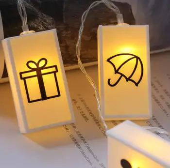 LED abecedy light box lampa string Vianoce, narodeniny dievča srdce izba dekorácie, doplnky