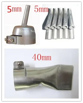 40 mm Široký otvor trysky+8 mm kolo /rýchlosť tryska pre plastové zvárač teplovzdušné pištole tipy na zváranie plastov príslušenstvo nástroje
