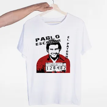 Nové ženské tričká 2020 Pablo Escobar Top Žena T-shirt Harajuku Zábavné Oblečenie O-krku Bežné Dámy Biele Topy, Tričká, Košele
