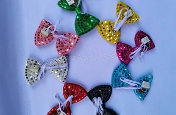 150PCS Halloween Vianoce Svadobné Party Žiariace kravatu rozsvieti hračka blikajúce led motýlik tanec fáze dekorácie