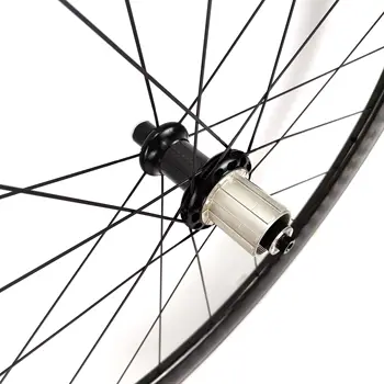 700 C uhlíka kolesá 25 mm šírka 50 mm hĺbka clincher/Rúrkové Cestnej bike carbon dvojkolesia s Powerway R36 rozbočovače ,12K keper lesklý