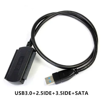 USB3.0-IDE, SATA Kábel Adaptéra pre 2.5 a 3.5 Pevného Disku Hdd USB IDA Sata Konektor Pre Prenosné Počítače Počítač Doprava Zadarmo
