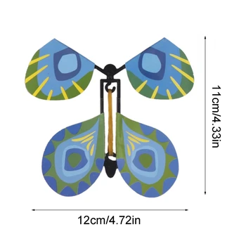10Pcs/set Simulácia Lietajúci Motýľ gumička Powered Lietať Motýľ Hračka Detí Magic Výkon Prop Veľké Prekvapenie, Darček