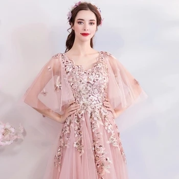 Blush pink víla viniča víla belle plesové šaty, sissi dlhé stredoveké šaty Renesancie Šaty princezná šaty Viktoriánskej/márii Antoinette