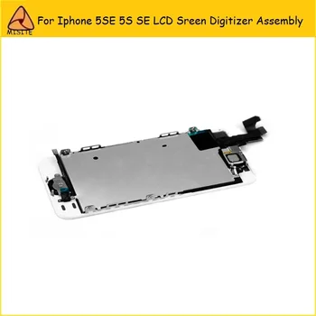 10PC/VEĽA AAA Nové Pre iPhone 5SE SE 5S LCD Displej Digitalizátorom. Plný Montáž Dotykový Displej+Home Tlačidlo+Predná Kamera Kompletnú Sadu LCD