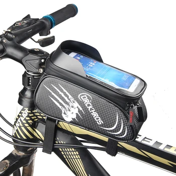 Telefón Majiteľa Taška na Riadidlá Kôš Nepremokavé MTB Bike Dotykový Displej Rám Predné Trubice Tašky Puzdro Cyklistické Vybavenie