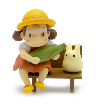 Kawaii Moje NeighborTotoro Xiaomei Podržte Kukurica Model Akcie Obrázok Hračky Hayao Miyazaki Miniatúrne Figúrky, Hračky Pre Deti, Záhrada Dekor