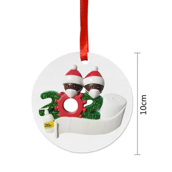 2020 1pcs Vianočné Ozdoby Masku na Tvár Snehuliak DIY Vianočný Stromček PVC Visí Prívesok Santa Claus, Vianočné Dekorácie, Darčeky