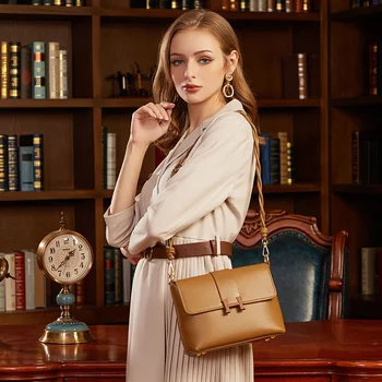 Vysoká kvalita farbou luxusné značky kože lady Ramenný Messenger Taška peňaženky a kabelky tašky pre ženy 2021 sac hlavný