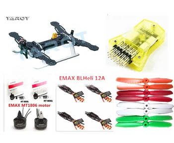 DIY FPV mini drone závod quadcopter Tarot250 rám + mini CC3D + EMAX MT1806 2280KV motora + EMAX blheli 12A ESC+ 5045 vrtule