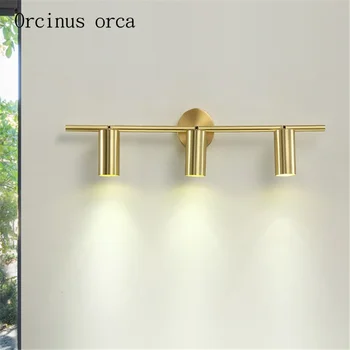 Nordic post-moderného umenia zlaté nástenné svietidlo obývacia izba, spálňa, nočné lampy, tvorivé osobnosti železa osvetlenie doprava zadarmo