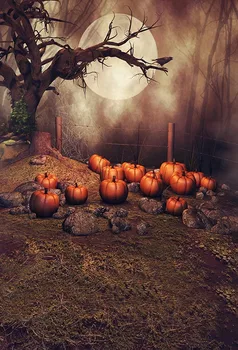 Foto rekvizity Halloween pozadia fotografie tekvica veľké mesiac pozadia foto pozadia Pre Fotografovanie Studio príslušenstvo
