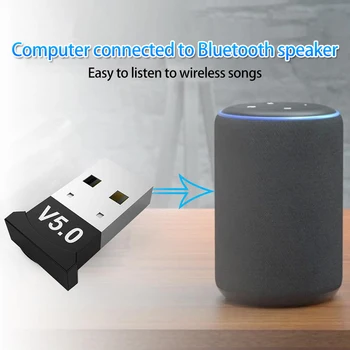V5.0 Bluetooth Adaptér Pre Android Vysielač Myši Audio Adaptéra USB Bezdrôtovej hardvérovými kľúčmi Stolný Počítač Slúchadlá Prijímač