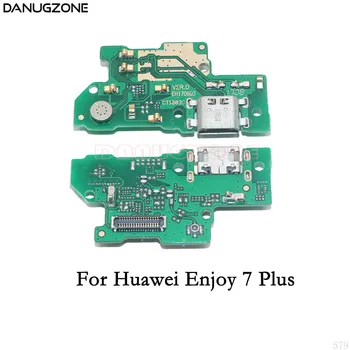 USB Nabíjací Dok Zásuvka Jack Port Konektor Konektor Poplatok Rada Flex Kábel Pre Huawei Vychutnať 7 Plus 7Plus 7S