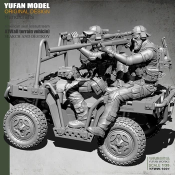 Yufan Model l 1/35 Nás Dvojité Sniper A Terénnych Vozidiel, Montáž Modelu + Živice Vojak Polarizačné Yfww-1991