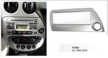 Jeden Din Auto Facia pre Ford Ka 1996-2008 (Ľavé Koleso) Rádio DVD, Stereo CD Panel palubnej doske Auta Výbava Fascia Doska Rám Rám Konzoly