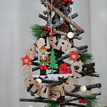 1Pcs Visí Ozdoby Baubles Deti Darček Pre Domáce Vianočné Dekorácie na Vianočný Stromček Maľované Prívesok Dekorácie