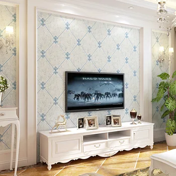 Beibehang Televízie Tapety 3D Obývacia Izba Európskej TV Stenu, Tapetu Spálňa Jednoduché Tapety Mäkká Taška abstraktných de parede