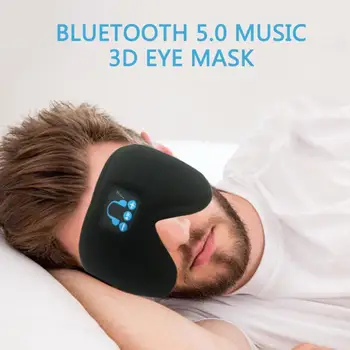 Bluetooth 5.0 3D Bezdrôtové Stereo Slúchadlá Telefón hlavový most Mäkké Spanie Oko Headset Spánku Maska Dropshipping Hudobné Slúchadlá H6P8