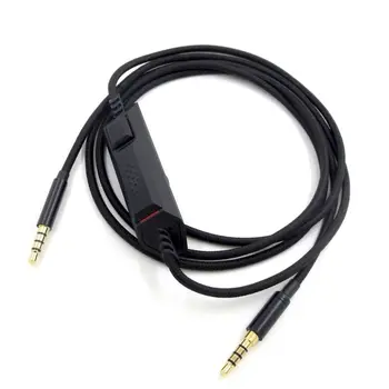 Hot Predaj Nových 3,5 mm Audio Kábel Inline Ovládanie pre Logitech G633 G933 Herné Headset konektor pre Slúchadlá
