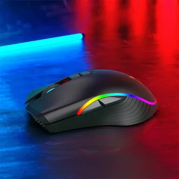 Elektrina Myš Bezdrôtová Nabíjateľná LED Podsvietený USB Optická Ergonomic Gaming Mouse Rýchlo Prejsť Hru Na CSGO 2020 Hot