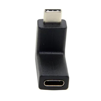 2017 Nové Koleno dizajn 10Gbps 90 Stupňov v Pravom Uhle USB 3.1 Typ C typ-c Mužov a Žien Predĺženie USB-C Adaptér uhol Konektora