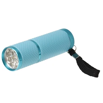 Mini Vlasov Svetlo Vytvrdzovania Pochodeň Baterka pre UV Gel lak na Nechty (Modrá)