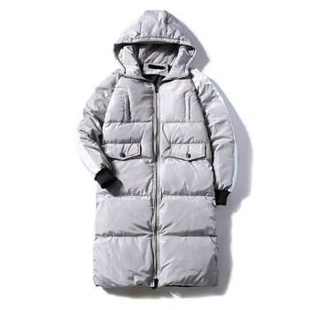 Muž v zime polyester %90 autentické biele kačacie nadol perinu bunda package kontrole kvality