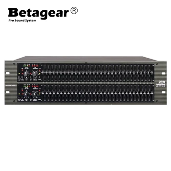 Betagear Profesionálne stage audio ekvalizér eq2231 dvojité 31 segment vysokej kvality, ekvalizér dual grafický ekvalizér stereo eq