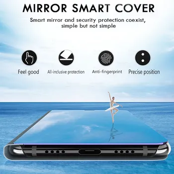 Smart mirror flip telefónu prípade oppo realme 7 pro prípade fundas realme 7pro skutočné mi 7pro 7 pro magnetický stojan knižné coque