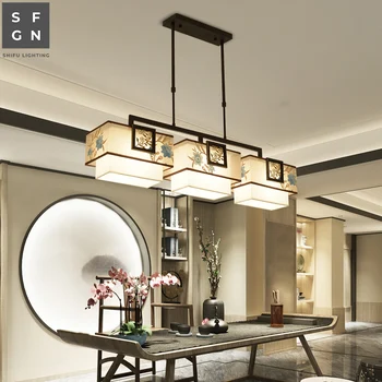 Led stropné svietidlo moderného čínska lampa železa domov stropné osvetlenie v obývacej izbe, spálni štúdia jedáleň