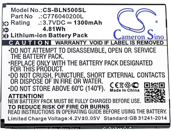 Cameron Čínsko Batérie pre BLU Neo 5.0 N010 N010L N010U Nahradenie C776040200L 1300mAh