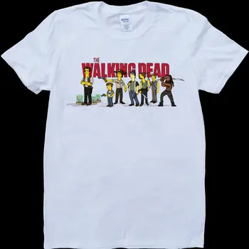 Walking Dead Znaky Mens White, Zákazku T-Shirt Pohode Bežné pride t shirt mužov Unisex Nové Módne tričko