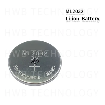 20PCS/VEĽA Nových Originálnych ML2032 3V Nabíjateľné lítiové batérie tlačidlo bunky gombíkové batérie (ML2032)
